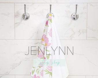 Bathroom Mockup Scandinavian Spa Mock Up Towel Mockup Stock Etsy