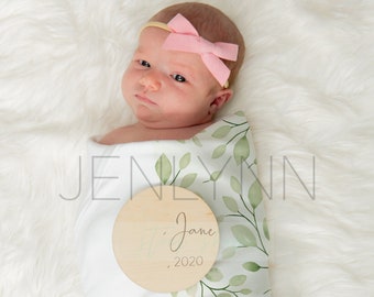 Baby Blanket Mockup On Baby 1 Swaddle Mockup On Baby Etsy