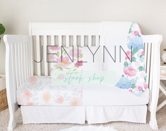 Crib Sheet Mockup Etsy