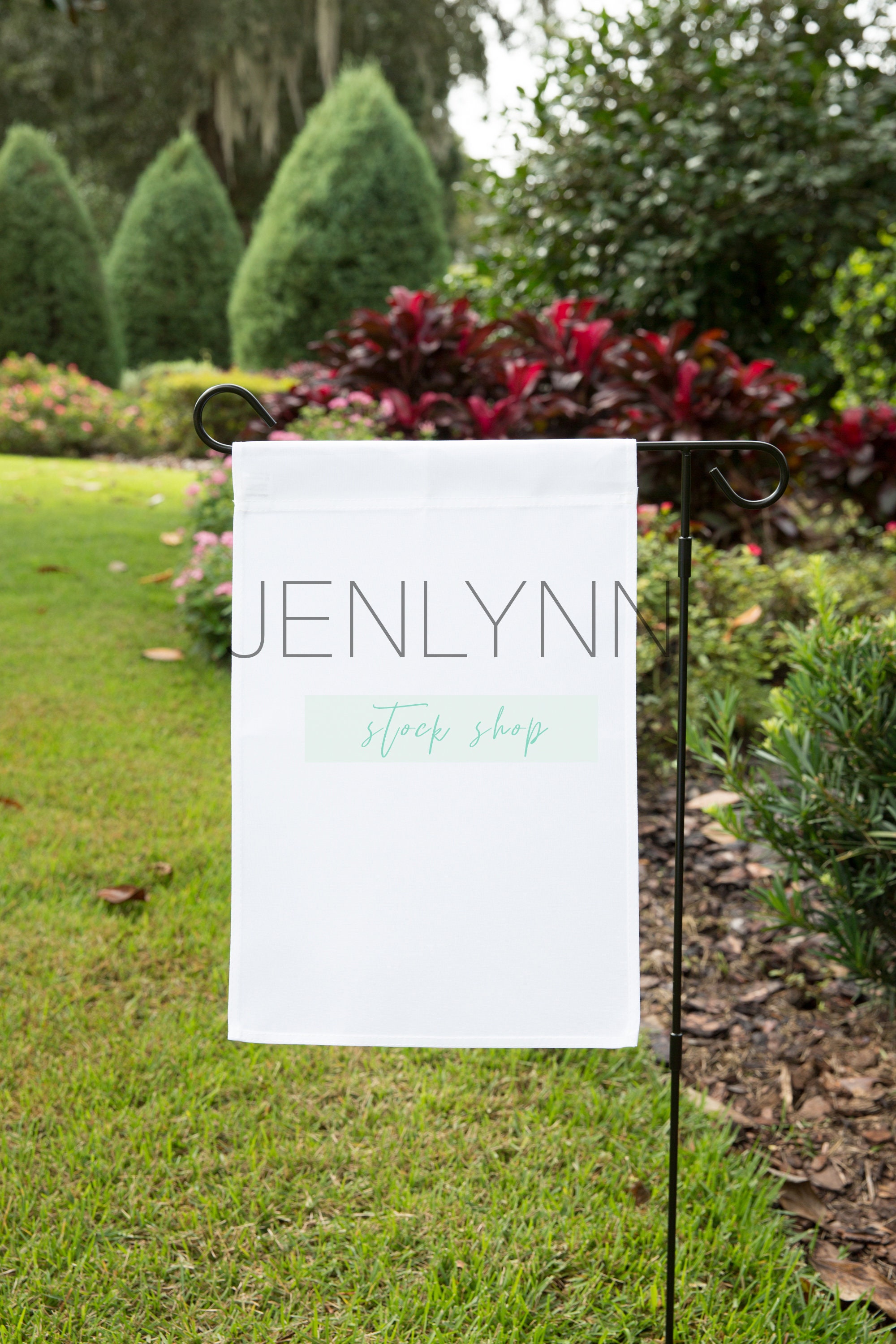 Download Garden Flag Mockup White Yard Flag Mock up Mockup Digital | Etsy