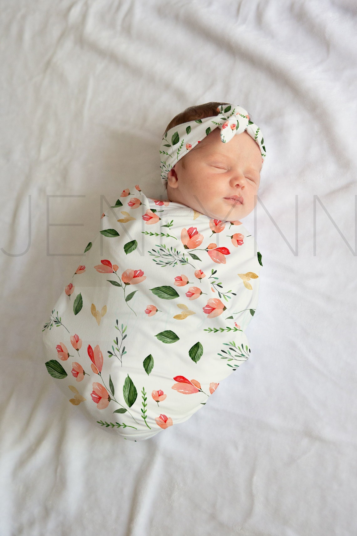 Baby Blanket and Headband Mockup BJ08 Baby Girl Blanket Etsy