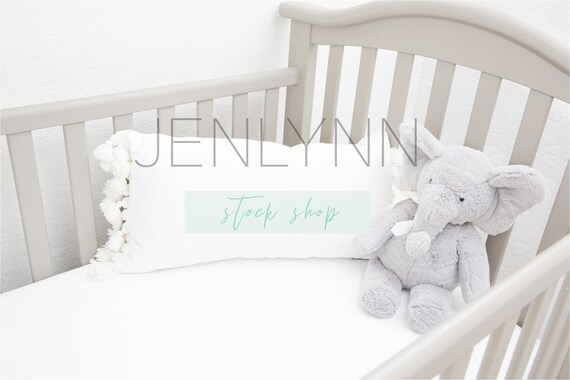 Nursery Pillow Mockup Jenlynn Stock Shop Kids Room Crib Etsy