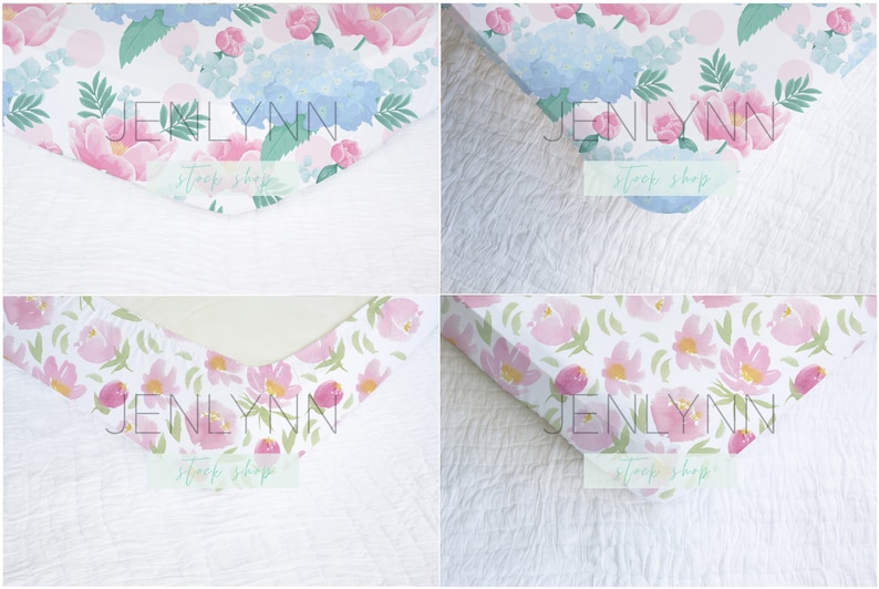 Crib Sheet Mockup Bundle Nursery Mockup Crib Sheet Template Etsy