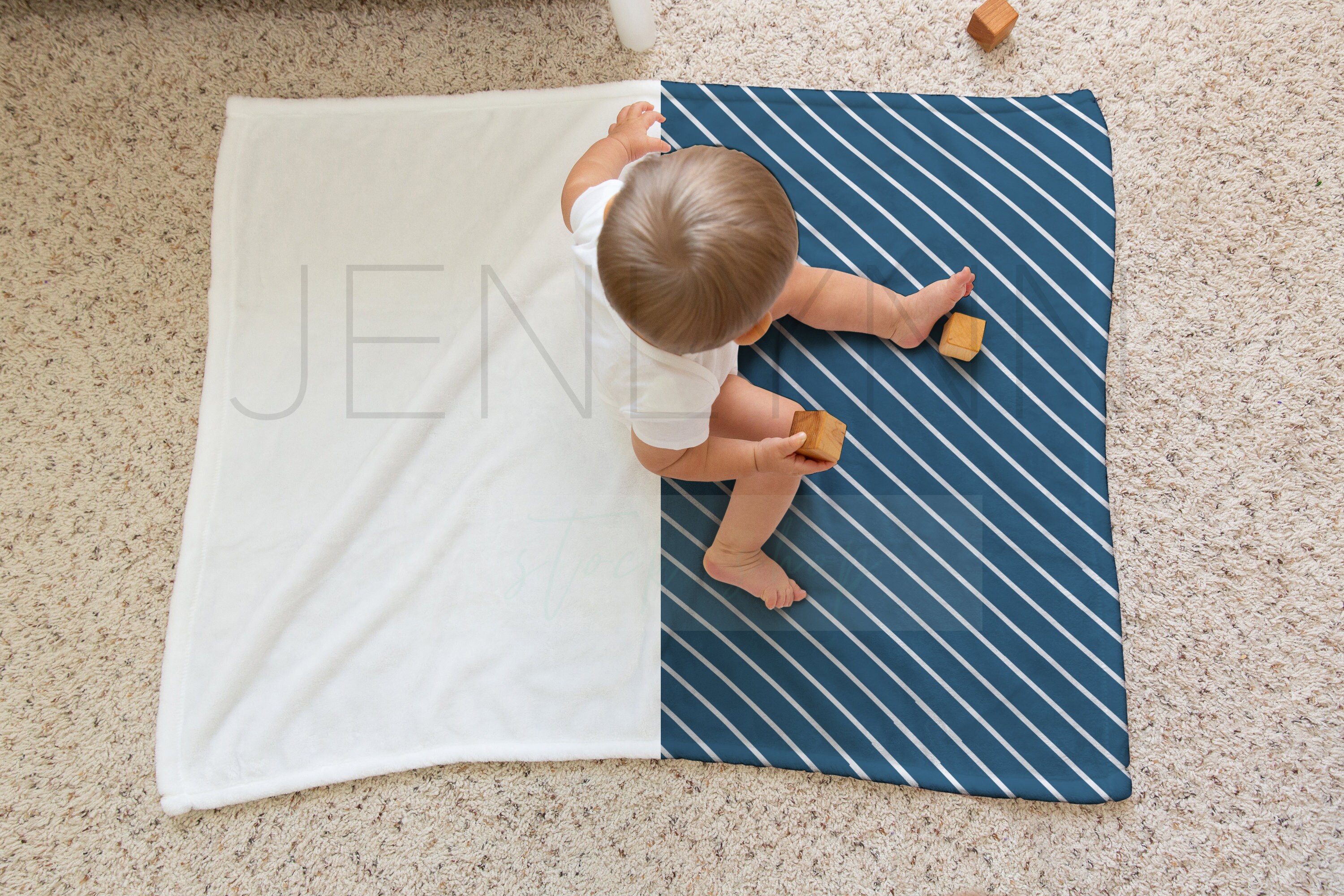 30x40 Baby Boy Minky Blanket Mockup BD19 Nursery Blanket Etsy