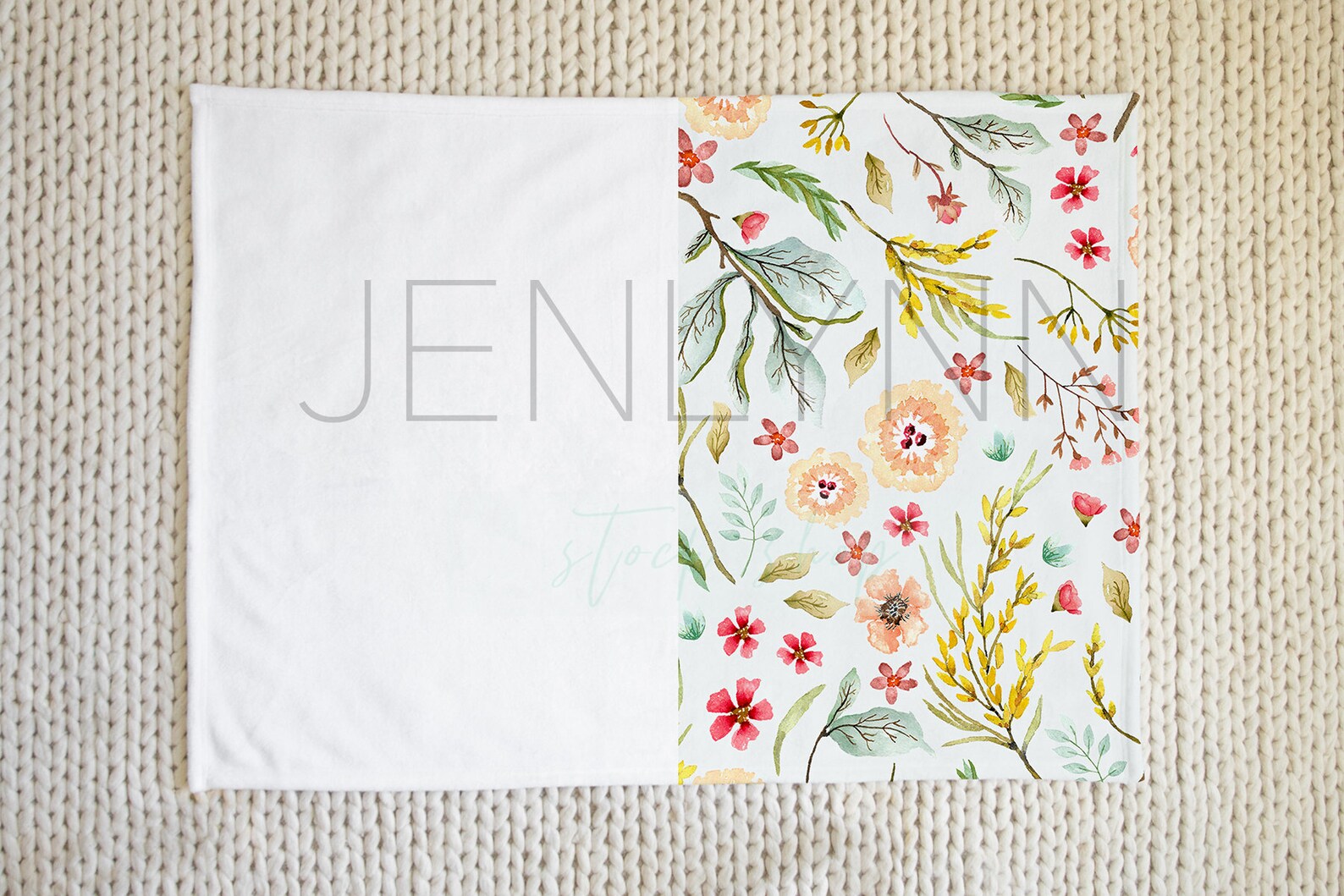Download 30x40 Minky Baby Blanket Mockup 1 Minky Blanket Mockup | Etsy
