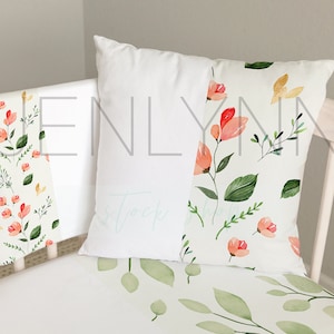 Nursery Pillow Mockup: Baby Blanket, Crib Sheet (PSD Digital Download)