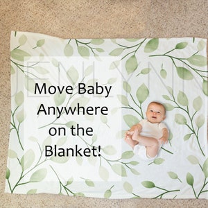 Milestone Baby Blanket Mockup, Growth Tracker Blanket Mockup, Personalized Baby Blanket Mockup, Minky Blanket Mockup, 50x60 Blanket Mockup