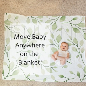 Milestone Baby Blanket Mockup, Growth Tracker Blanket Mockup, Personalized Baby Blanket Mockup, Minky Blanket Mockup, 50x60 Blanket Mockup