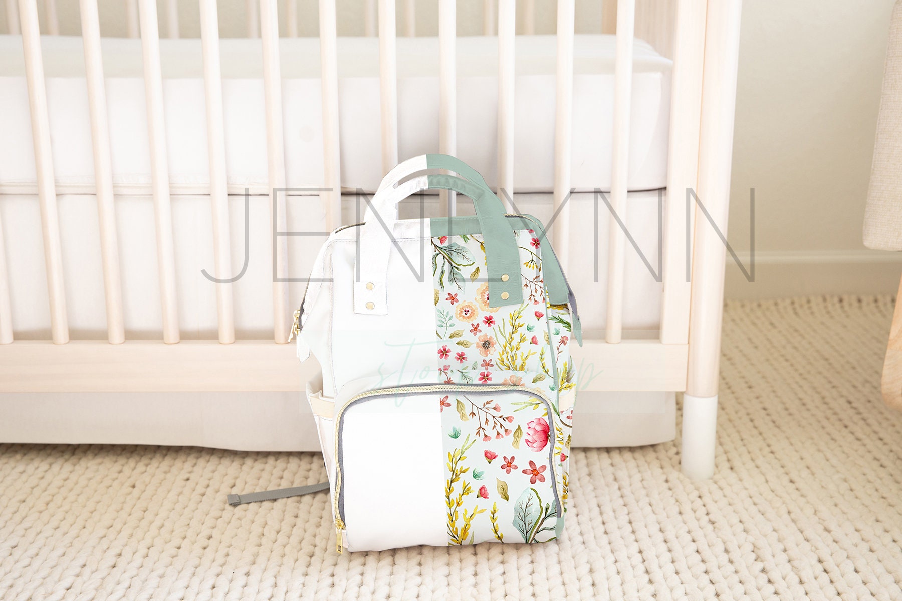 Download Diaper Backpack Mockup Baby and Me Backpack mockup custom ...
