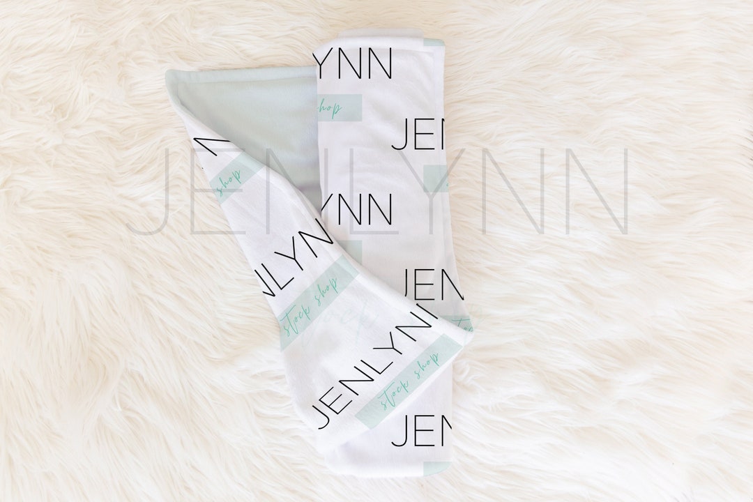 Baby Blanket Rolled Mockup, Rolled Minky Blanket Mockup, Nursery Mockup