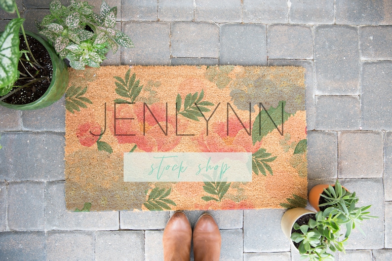 Download Doormat Mockup doormat blank mockup Flatlay mockup Coir | Etsy