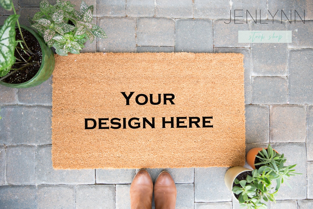 Doormat Mockup Doormat Blank Mockup Flatlay Mockup Coir Etsy
