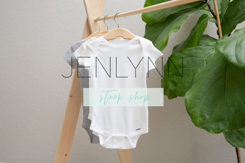 Download Simple White Hanging Onesie Mockup 3 Onesie Mockup Custom | Etsy