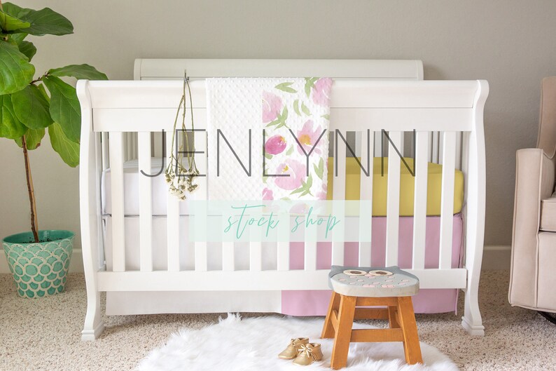 Minky Dimple Dot Baby Blanket Mockup Crib Sheet Mockup Crib Etsy