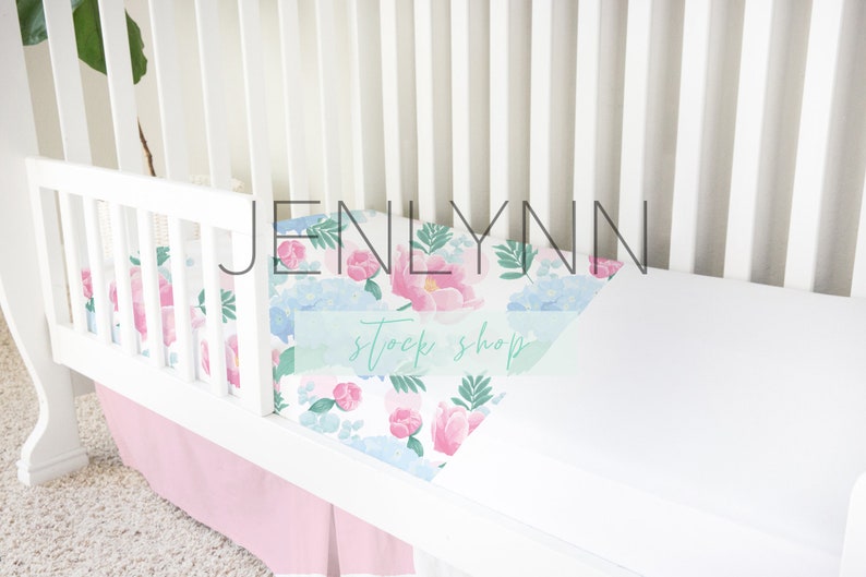 Download Toddler Bed Sheet Mockup Crib Mockup kids bed mockup bed ...