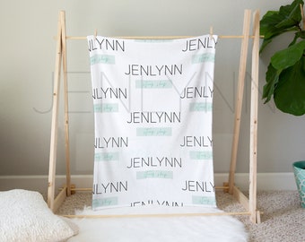 Velveteen Milestone Baby Blanket Mockup: Nursery Display (PSD & JPG)