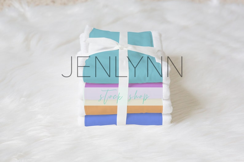 Download Burp Cloth Set Mockup 24 Blank Burp Cloth Template Set of 4 | Etsy