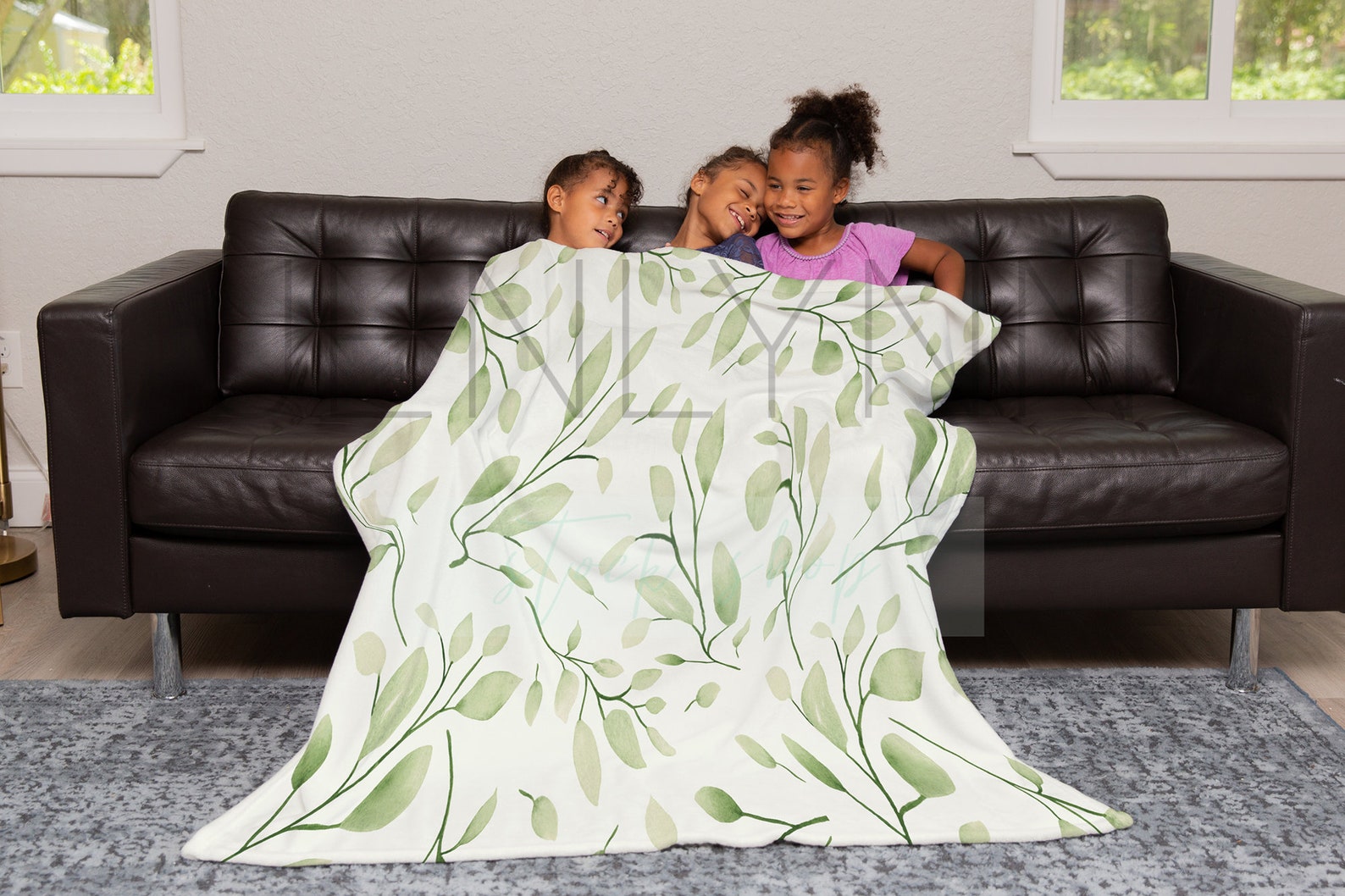 Minky Blanket Black Girl Models Mockup Blanket Mockup Etsy