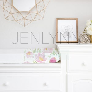 White Changing Pad Cover Mockup, changing table mockup, changing pad cover mockup, diaper station changing mockup, custom baby fabric mockup
