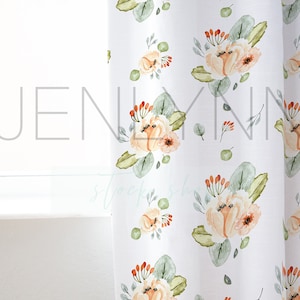 White Fabric Curtain Mockup, nursery window mockup, window curtain mockup, bedroom mockup, surface pattern mockup, digital mockup
