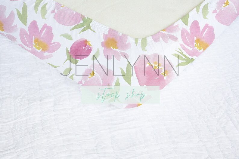 Crib Sheet Mockup Nursery Mockup Crib Sheet Template Etsy