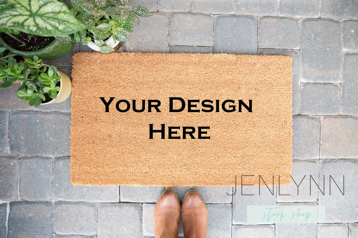 Doormat Mockup Doormat Blank Mockup Flatlay Mockup Coir Etsy