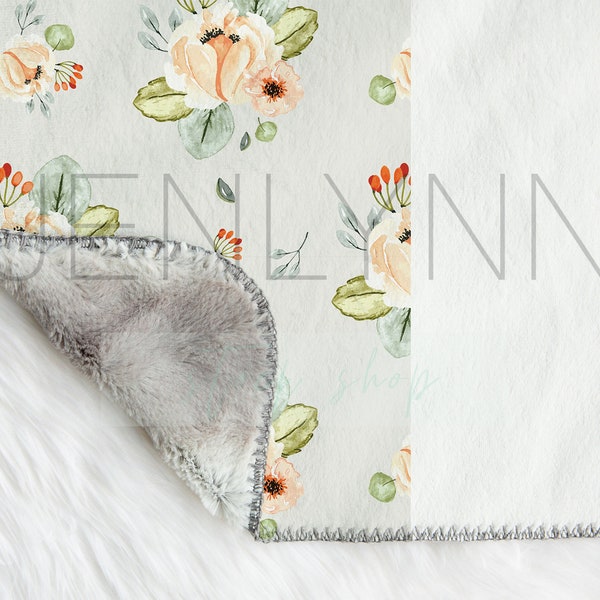 Grey Faux Fur Minky Baby Blanket Mockup #1, Faux Fur Minky Blanket Mockup, Faux-Fur Blanket Mockup, Minky Fur blanket mockup, Nursery Mockup