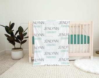 Nursery Mockup: Velveteen Blanket & Crib Sheet PSD Template