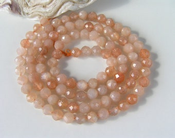 ROSA MONDSTEIN facettiert Perlen 3,5 mm Nude Orange