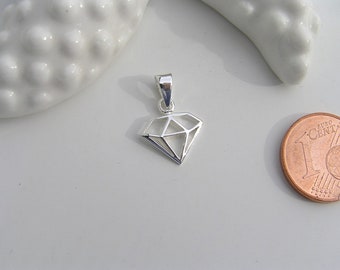 Anhänger 'Origami-Diamant' 925er Silber