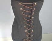 Classic Black Corset (28 quot ), Steampunk Clothing for Her, Renaissance Clothing for Her, Once Upon a Time Clothing, FairyTale Clothing for Her