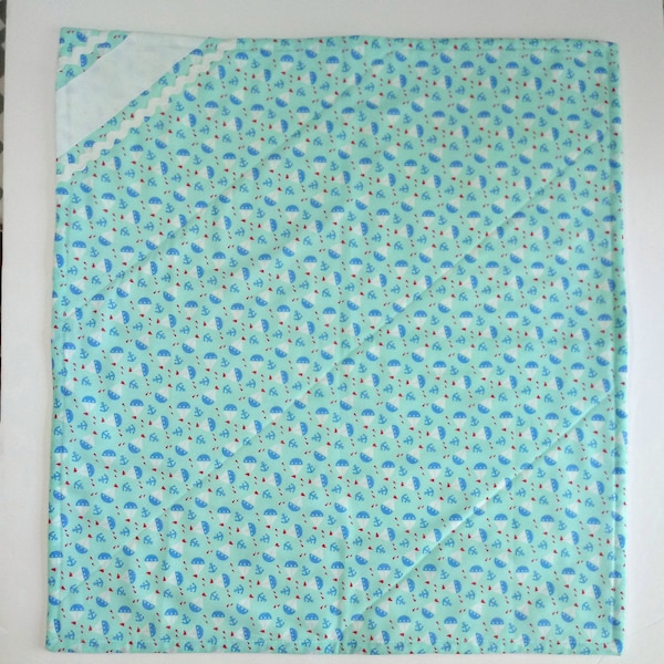 Baby changing pad, travel changing mat, portable changing pad, newborn boy gift, baby shower gift boy, large burp cloth, baby doll blanket