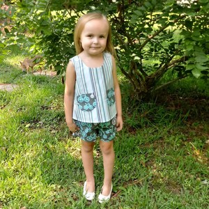 Girls&#39; Size 2 Summer Short Set: Sleeveless Top with Pockets