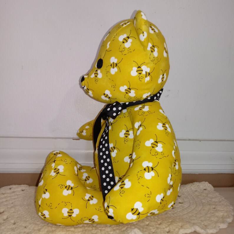 Honey Bee Bear Handmade Teddy Bear Yellow Teddy Bear Cloth - Etsy