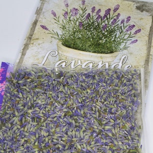 Lavender flowers air-dried / without stem 20g / from our own garden / for fragrance bags image 2