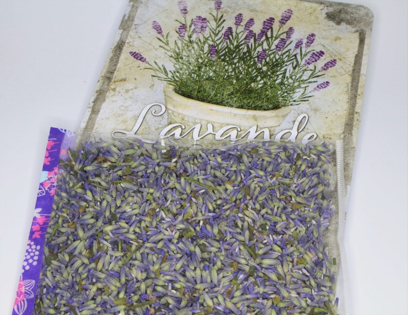 Lavender flowers air-dried / without stem 20g / from our own garden / for fragrance bags image 2