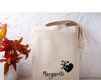 Stoffbeutel Einkaufstasche Tasche personalisiert als Geschenk für Freundin - Stofftasche individuelles Geschenk