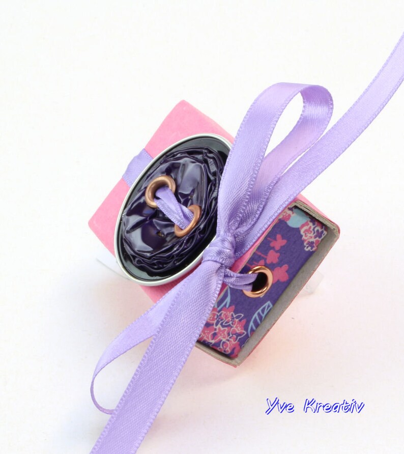 Small box, decorated matchbox as original gift packaging for money, vouchers and more image 2