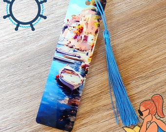 Bookmark made of aluminum, gift, holiday, travel, maritime, books, bookmark