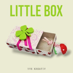 Kleine Schachtel, verzierte Streichholzschachtel als originelle Geschenkverpackung für Geld, Gutscheine und mehr Bild 1
