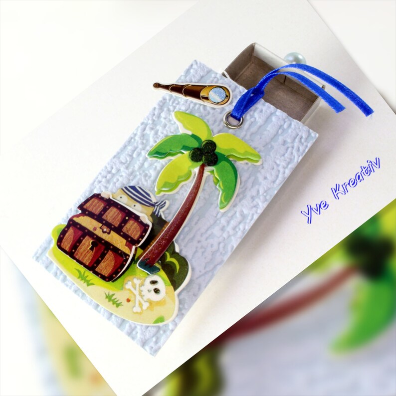 Pirate Island Matchbox Money Gifts Etsy - image 0