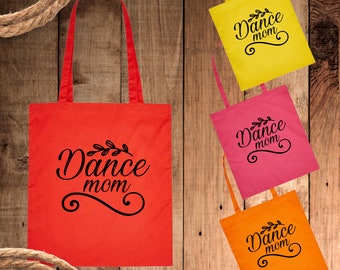 Stofftasche, Stoffbeutel, Einkaufstasche, Tasche, Baumwolltasche, Motiv "Dance Mom" verschiedene Farben