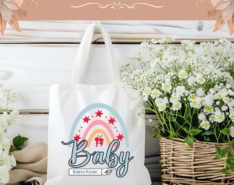 Stofftasche personalisiert Stoffbeutel Einkaufstasche Tasche für Dich oder als ein individuelles Geschenk Baby Babyparty Geburt