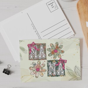 Postkarte Grußkarte Karte zum Muttertag Muttertagkarte Geburtstagskarte Mama Geschenk #PLS