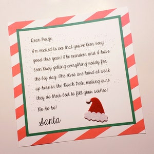 Carta en Braille de Papá Noel