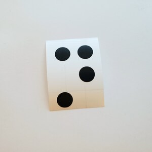 Autocollant braille en vinyle à lettre unique