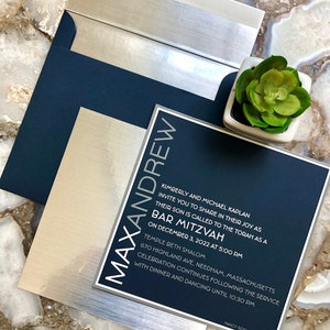 Bar Mitzvah Invitation