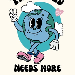 The World Needs More Artists Poster | Retro Classroom Poster | Retro Art Classroom Decor | Retro Poster | **DIGITAL DOWNLOAD**