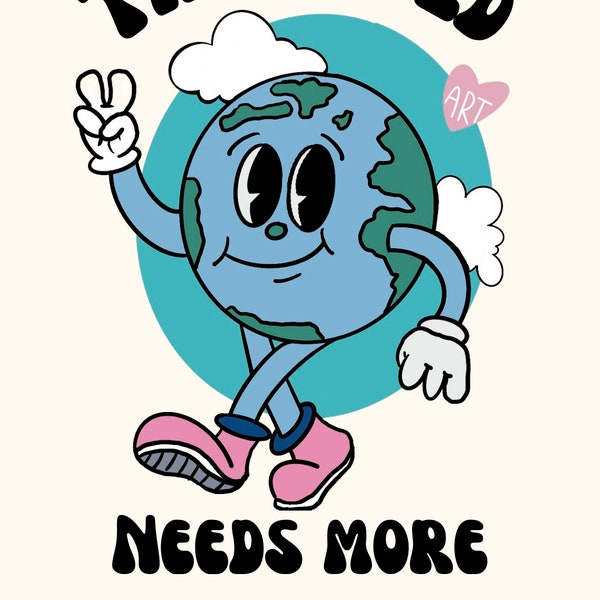 The World Needs More Artists Poster | Retro Classroom Poster | Retro Art Classroom Decor | Retro Poster | **DIGITAL DOWNLOAD**