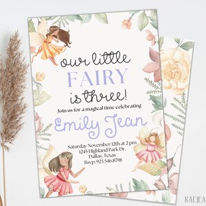 Fairy Birthday Invitation Template-Fairy Birthday Party Invitation-Fairy Garden Invitation-Fairy Garden Birthday Invitation-Fairy Birthday